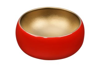 czerwona umywalka nablatowa okrągła UPTREND, kolorowe umywalki