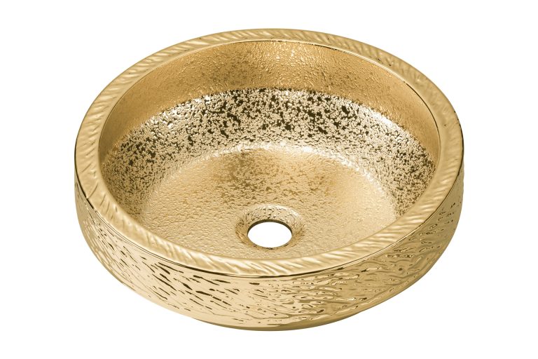 złote umywalki nablatowe, złota umywalka,